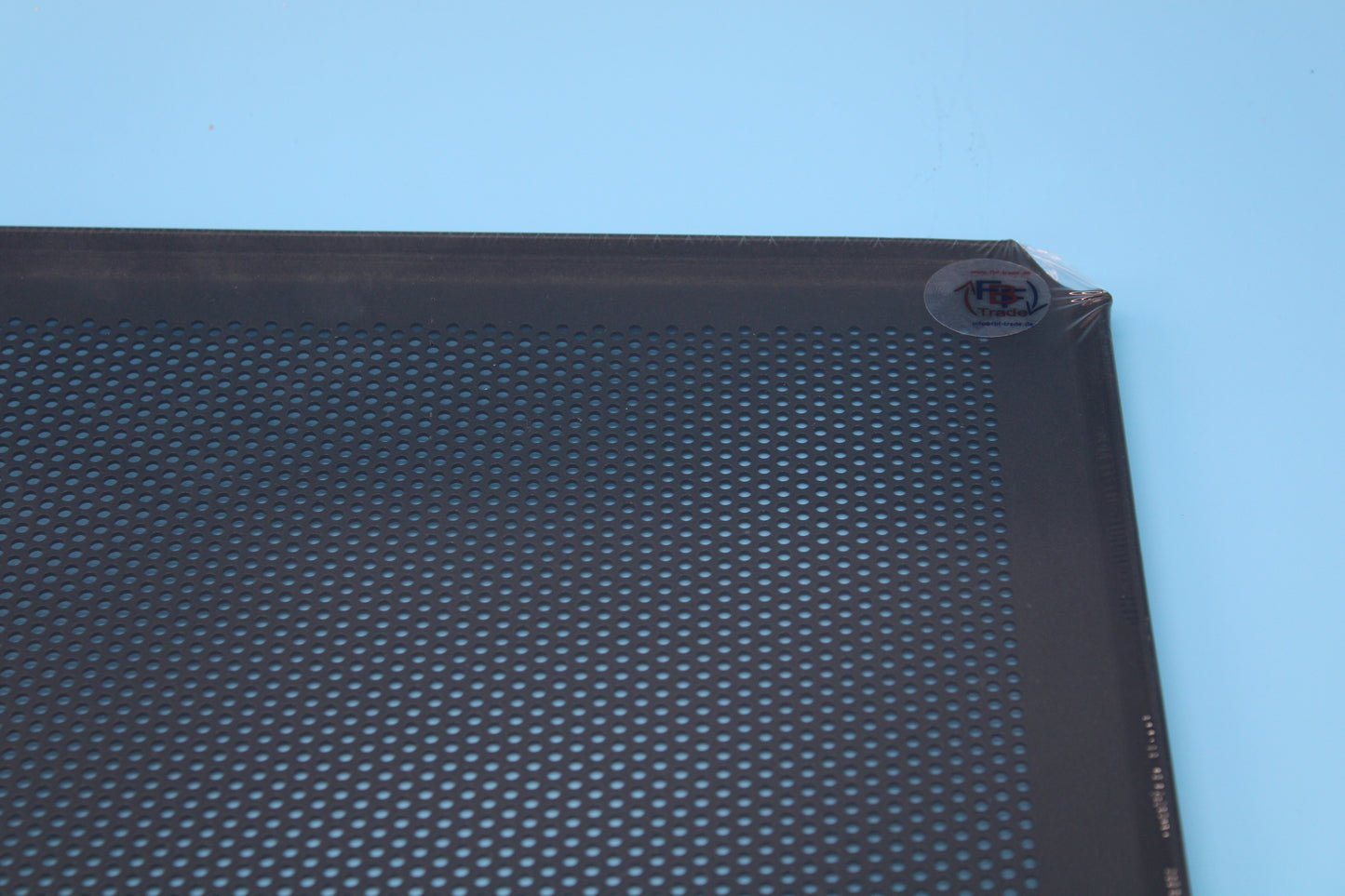 Backblech 60x40x1cm Aluminium mit Lochung (Schwarz mit Antihaftbeschichtung)