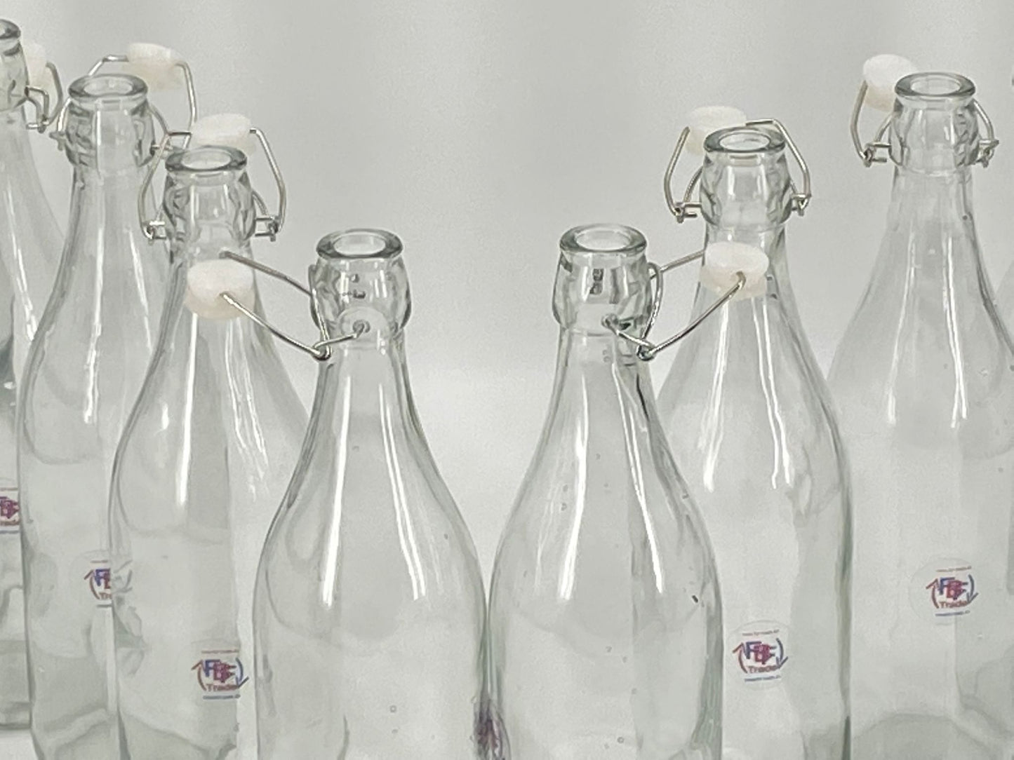 Bügelverschlussflaschen 12er Set/ je 1l