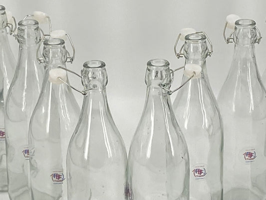 Bügelverschlussflaschen 12er Set/ je 1l
